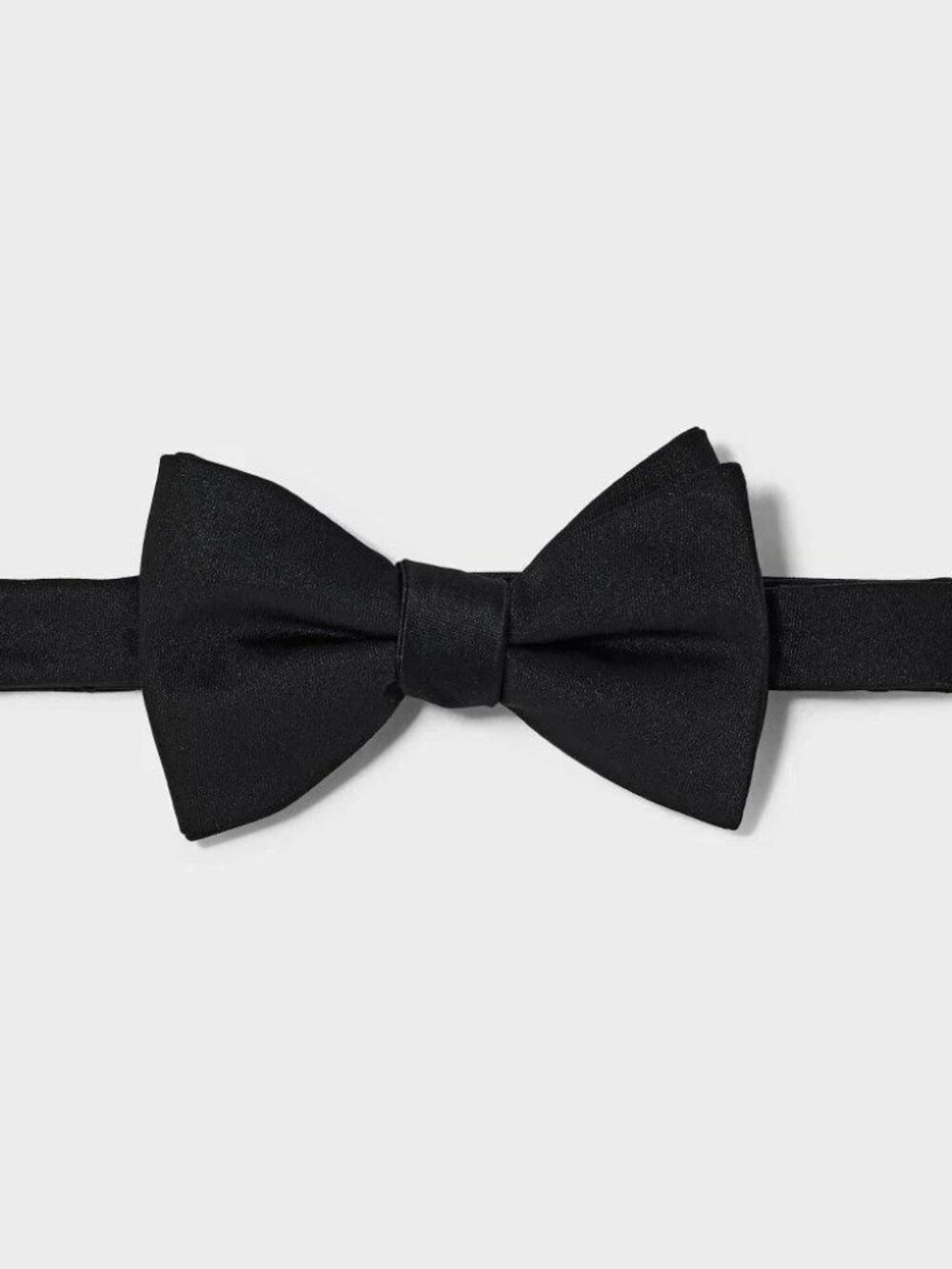 Goodfellow & Co Men's Adjustable Bow Tie Solid Satin Pre-Tied Black NWT